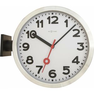 Afbeelding van Nextime Station wit 38 cm klok